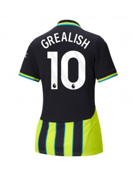 Manchester City Jack Grealish #10 Replika Borta Kläder Dam 2024-25 Kortärmad